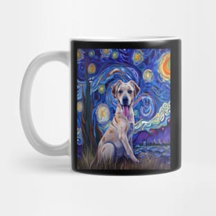 Dog design inspired by Vincent Van Gogh Style Mug